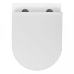 AQ1199T-00 ЛЕЯ Унитаз подвесной TORNADO 490*360*320мм, тонкое сиденье с механизмом плавного закрывания, крепеж