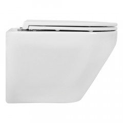 AQ1199T-00 ЛЕЯ Унитаз подвесной TORNADO 490*360*320мм, тонкое сиденье с механизмом плавного закрывания, крепеж