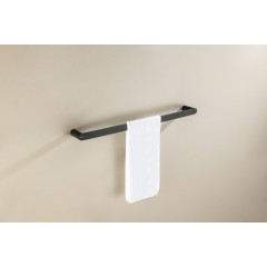 AQ4414MB ЛИРА полотенцедержатель 600 мм, матовый черный