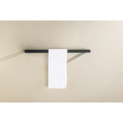 AQ4414MB ЛИРА полотенцедержатель 600 мм, матовый черный