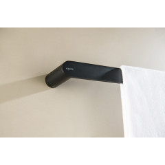 AQ4414MB ЛИРА полотенцедержатель 600 мм, матовый черный