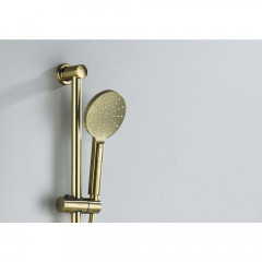 AQ2016BG ОБЕРОН душевой гарнитур 3jet 65 см, шлиф. золото