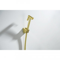 AQ2054BG гигиенический ручной душ со шлангом 120 см и держателем, шлиф. золото