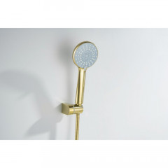 AQ1249BG ОБЕРОН смеситель для ванны с душевым набором 3jet, шлиф. золото