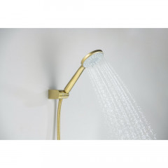 AQ1249BG ОБЕРОН смеситель для ванны с душевым набором 3jet, шлиф. золото