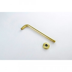 AQ2174BG держатель верхнего душа настенный 350 мм, шлиф. золото