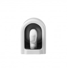 AQ2004-00 МИЯ Унитаз компакт подвесной безободковый 490*370*340мм, тонкое сиденье с механизмом плавного закрывания, крепеж