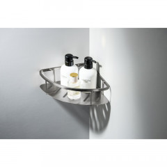 AQ4926BGM угловая полка, оружейная сталь (шлиф. черный хром)