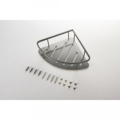 AQ4926BGM угловая полка, оружейная сталь (шлиф. черный хром)