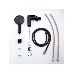 AQ1844MB НИКА смеситель врезной на борт ванны на 1 отв., матовый черный