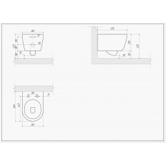 SET AQUATEK ПОЛАРИС (рама AQUATEK Standard INS-0000012+унитаз ПОЛАРИС AQ0700-00 с тонким сиденьем soft-close+ крепеж KKI-0000002 +панель KDI-0000034)