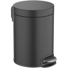 AQ4991MB корзина для мусора с педалью, 5л, матовый черный
