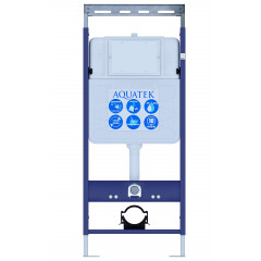 INS-0000010 Aquatek Easy Fix 50 Монтаж рама для подв унитаза1130*500*100+звукоизоляционная прокладка (КРЕПЕЖ к стене В КОМПЛЕКТЕ)
