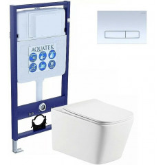 SET AQUATEK ЛИБРА N KDI21(рама AQUATEK Standard INS-0000012 с клавишей KDI-0000021 и крепежом KKI-0000002+унитаз ЛИБРА AQ0530N-00 с тонким сиденьем sc