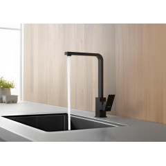AQ1680MB ЛИБРА смеситель для кухни, матовый черный