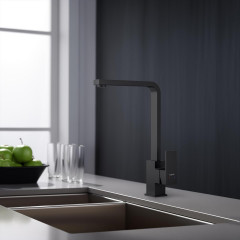AQ1680MB ЛИБРА смеситель для кухни, матовый черный