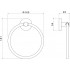 AQ4212CR ОБЕРОН полотенцедержатель кольцо