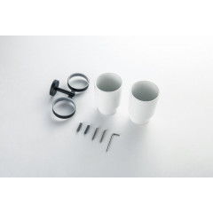 AQ4617MB БЕТТА стакан с держателем двойной, матовый черный