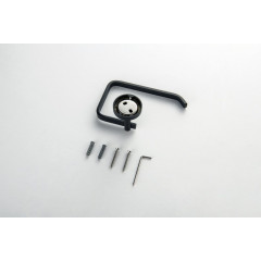 AQ4608MB БЕТТА бумагодержатель квадратный, матовый черный