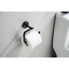 AQ4608MB БЕТТА бумагодержатель квадратный, матовый черный