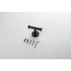 AQ4202MB ОБЕРОН крючок двойной, матовый черный