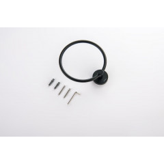 AQ4112MB ЕВРОПА полотенцедержатель кольцо, матовый черный