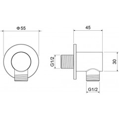 AQ2456MB шланговое подсоединение, матовый черный