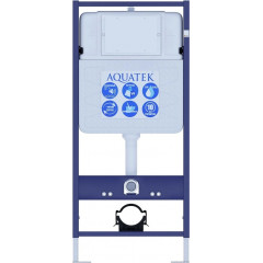 SET AQUATEK КЛАССИК T (рама AQUATEK Standard INS-0000012(без клавиши и крепежа)+унитаз КЛАССИК AQ1112T-00 TORNADO с тонким сиденьем soft-close