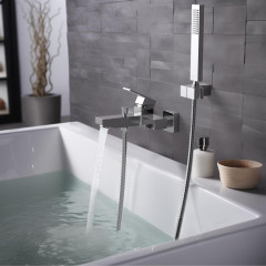 AQ1649CR ЛИБРА смеситель для ванны с душевым набором 1jet