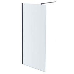 AQ WIW 09020GM Душевая перегородка Walk in с держателем 900x2000 профиль оружейная сталь, стекло прозрачное
