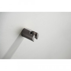 AQ2034BGM ЕВРОПА душевой набор 1jet, оружейная сталь (шлиф. черный хром)