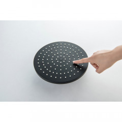 AQ2140MB БЕТТА душевая система (смеситель для ванны) 220мм, матовый черный