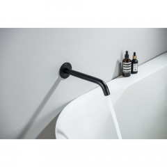 AQ1341MB ЕВРОПА излив для ванны 220 мм, матовый черный