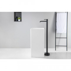 AQ1309MB ЕВРОПА смеситель для раковины напольный, матовый черный