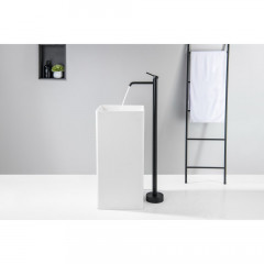 AQ1309MB ЕВРОПА смеситель для раковины напольный, матовый черный