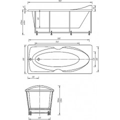 Европа пустая с фр.экр. (слив слева, вклеенный каркас) ПРОДАЕМ ИЗ НАЛИЧИЯ