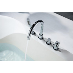 AQ1348CR ЕВРОПА смеситель на борт ванны на 4 отв.