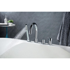 AQ1348CR ЕВРОПА смеситель на борт ванны на 4 отв.