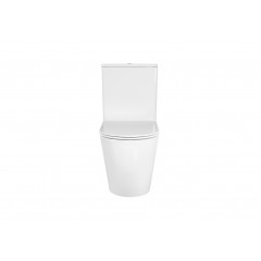 AQ2903T-00 ЕВРОПА Унитаз напольный безободковый TORNADO с бачком 630*390*825мм, горизонтальный выпуск, тонкое сиденье soft-close, крепеж