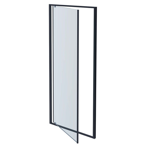 AQ ARI PI 09020GM Душевая дверь, распашная 900x2000 профиль оружейная сталь, стекло прозрачное