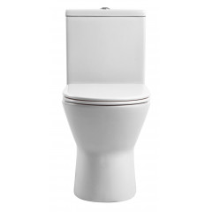 AQ2785-00 ЛЕОН Унитаз напольный с бачком 595*370*815, горизонтальный выпуск, тонкое сиденье с механизмом плавного опускания, крепеж