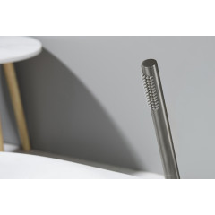 AQ2002BGM ЕВРОПА ручной душ 1jet, оружейная сталь (шлиф. черный хром)