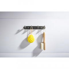 AQ4123BGM ЕВРОПА планка с 4 крючками, оружейная сталь (шлиф. черный хром)