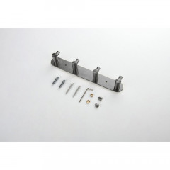 AQ4123BGM ЕВРОПА планка с 4 крючками, оружейная сталь (шлиф. черный хром)