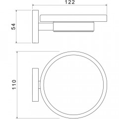 AQ4103BG ЕВРОПА мыльница, шлиф. золото