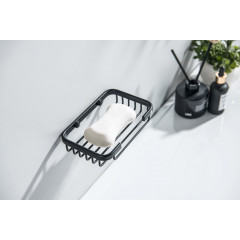 AQ4946MB мыльница решетка, матовый черный