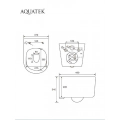 SET AQUATEK МИЯ Т-033 4в1(рама AQUATEK Standard INS-0000012+крепёж KKI-0000016 +кнопка KDI-0000033 +унитаз МИЯ AQ2004T-00 с тонким сиденьем soft-close