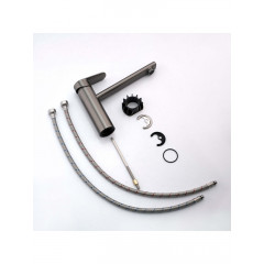 AQ1880BGM НИКА смеситель для кухни, оружейная сталь