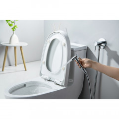 AQ1021CR ЕВРОПА комплект для гигиенического душа встроенный (смеситель + гигиеническая лейка + шланг)