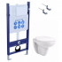 SET AQUATEK КАИР KKI/14 (рама AQUATEK Standard INS-0000014 и крепежаKKI-0000002 +унитаз AQ1170-00 КАИР с тонким сиденьем soft-close